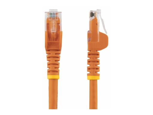 [N6PATC150CMOR] StarTech.com 1.5m CAT6 Ethernet Cable, 10 Gigabit Snagless RJ45 650MHz 100W PoE Patch Cord, CAT 6 10GbE UTP Network Cable w/Strain Relief, Orange, Wiring is UL Certified/TIA - Category 6 - 24AWG (N6PATC150CMOR)