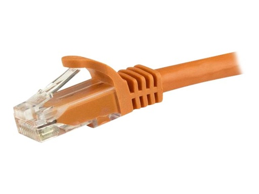 [N6PATC750CMOR] StarTech.com 7.5m CAT6 Ethernet Cable, 10 Gigabit Snagless RJ45 650MHz 100W PoE Patch Cord, CAT 6 10GbE UTP Network Cable w/Strain Relief, Orange, Wiring is UL Certified/TIA - Category 6 - 24AWG (N6PATC750CMOR)