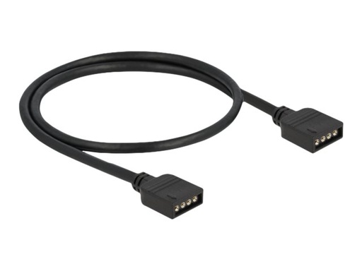 [86015] Delock RGB LED Verlängerungskabel - 4-poliger RGB-Anschluss (W)