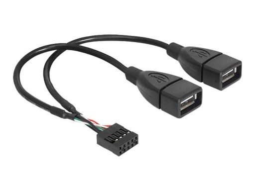 [83292] Delock USB-Kabel intern auf extern - USB (W)