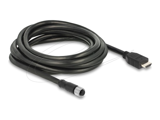 [81219] Delock Adapterkabel - 17 pin M12 weiblich zu