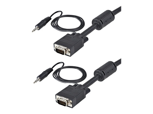 [MXTHQMM5MA] StarTech.com 5 m Monitor VGA Koaxial Videokabel mit Audio für hohe Auflösung - HD15 Stecker/Stecker - VGA-Kabel - HD-15 (VGA)