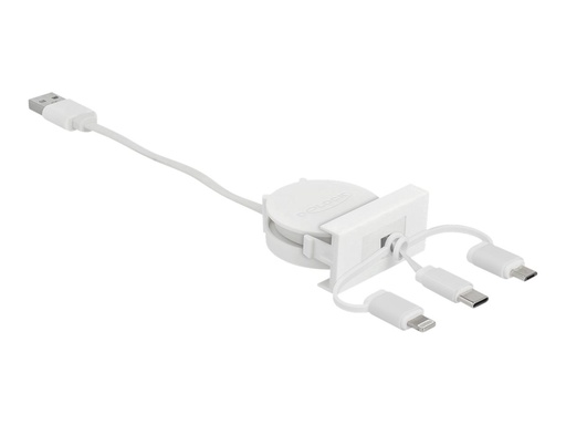 [81375] Delock Easy - Lightning-Kabel - USB männlich zu Micro-USB Typ B, Lightning, USB-C männlich