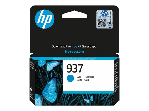 [4S6W2NE#LS1] HP 937 Cyan Original Ink Cartridge - Original - Tintenpatrone