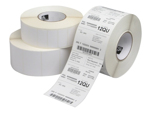 [880003-025D] Zebra Z-Perform 1000T - Permanenter Klebstoff - unbeschichtet - 25.4 x 38.1 mm 30960 Etikett(en) (12 Rolle(n)