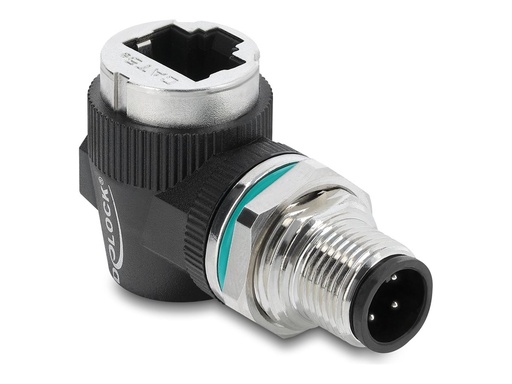 [90664] Delock Netzwerkadapter - 4-polig M12-D (M)