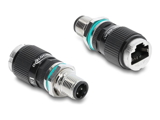 [90662] Delock Netzwerkadapter - 4-polig M12-D (M)