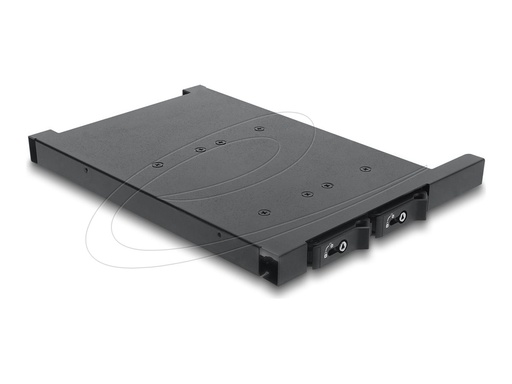 [47138] Delock Mobiles Speicher-Rack - M.2 - Schwarz