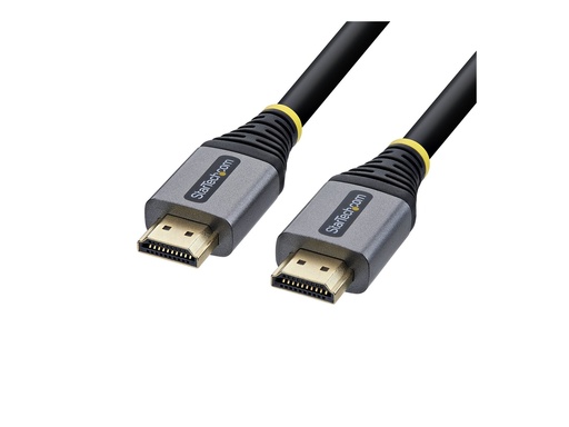 [HDMMV25F] StarTech.com Startech - Premium High Speed - HDMI-Kabel - HDMI männlich zu HDMI männlich - 7.6 m - abgeschirmt - schwarz & silber - 4K60Hz-Unterstützung, 1440p (UWQHD)