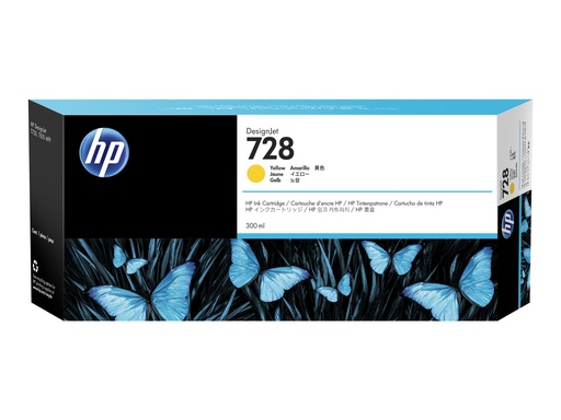 [F9K15A] HP 728 - 300 ml - Gelb - original - DesignJet